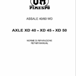 OM Pimespo XD40, XD45 and XD50 Forklift Workshop Manual