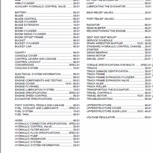 Bobcat 316 Excavator Service Manual