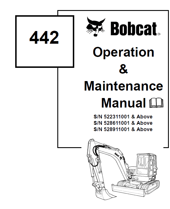 Bobcat 442 Excavator Repair Service Manual