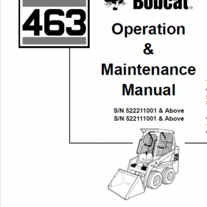 Bobcat 463 Skid-Steer Loader Service Manual