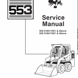 Bobcat 553 Skid-Steer Loader Service Manual