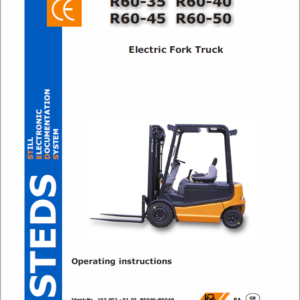 Still Electric Fork Truck R60: R60-22 R60-25 R60-30, R60-35 R60-40 R60-45 R60-50 Workshop Manual