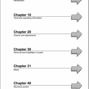 OM Pimespo XE12, XE15 and XE18 Series 4016 , 4017 Forklift Workshop Repair Manual