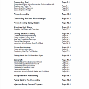 OM Pimespo LDW 2204/T CHD Engine For Forklift Trucks Shop Manual