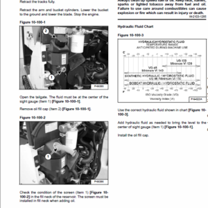 Bobcat 319 Compact Excavator Service Manual