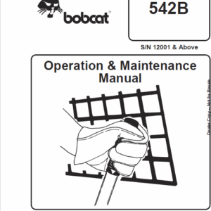 Bobcat 542B Skid-Steer Loader Service Manual