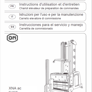 OM Pimespo XNA ac – Generation 3 80v Side Loader Workshop Repair Manual