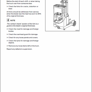 OM Pimespo XRS14ac, XRS16ac, XRS20ac Electric Reach Trucks Workshop Repair Manual