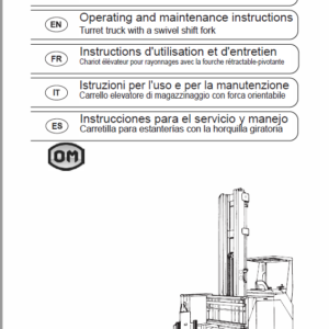 OM Pimespo ETL13 Forklift Workshop Manual