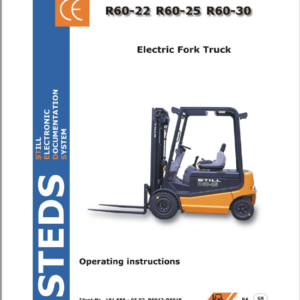 Still Electric Fork Truck R60: R60-22 R60-25 R60-30, R60-35 R60-40 R60-45 R60-50 Workshop Manual