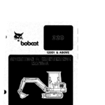 Bobcat X220 Excavator Service Manual