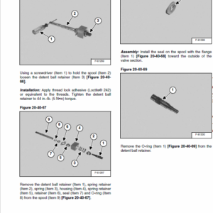 Bobcat 425 and 428 Compact Excavator Service Manual