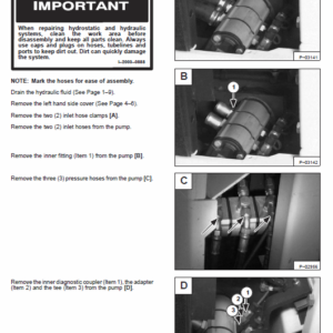 Bobcat X331, X331E and X334 Excavator Service Manual