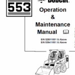 Bobcat 553 Skid-Steer Loader Service Manual