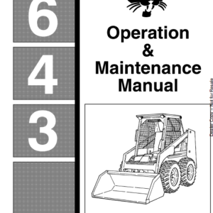 Bobcat 641, 642 and 643 Skid-Steer Loader Service Manual