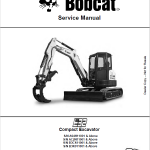 Bobcat E32 Compact Excavator Repair Service Manual