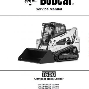 Bobcat T650 Loader Repair Service Manual