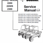 Bobcat 2200, 2200s and 2300 Utility Vehicle Service Manual