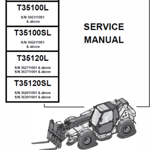 Bobcat T35100, T35100S, T35100L, T35100SL, T35120L, T35120SL Telescopic Manual