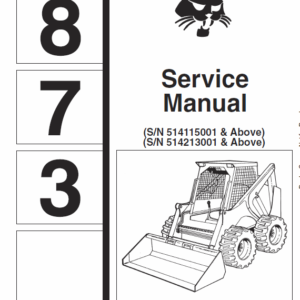 Bobcat 873 Skid-Steer Loader Service Manual