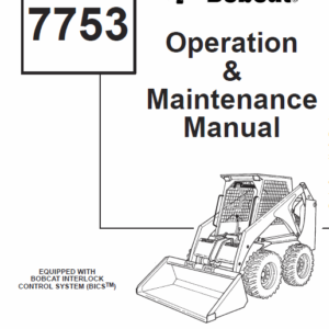 Bobcat 7753 Skid-Steer Loader Service Manual