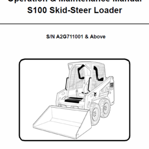 Bobcat S100 Skid-Steer Loader Service Manual