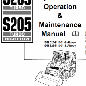 Bobcat S205 Skid-Steer Loader Service Manual