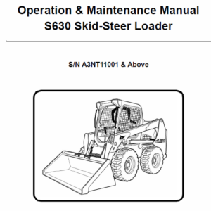 Bobcat S630 Skid-Steer Loader Service Manual