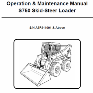 Bobcat S750 Skid-Steer Loader Service Manual