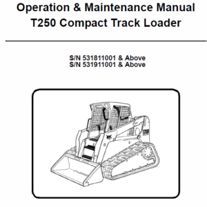 Bobcat T250 Loader Service Manual