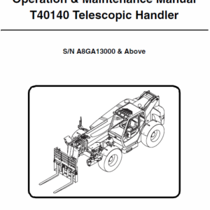 Bobcat T40140 and T40170 Telescopic Handler Service Manual