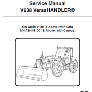 Bobcat V638 VersaHANDLER Telescopic Service Manual