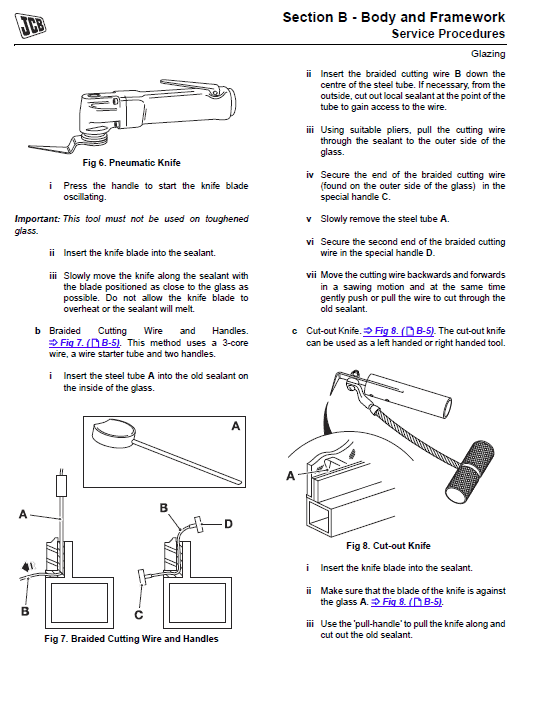 JCB 1CX Backhoe Loader Service Manual
