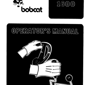 Bobcat 1600 Loader Service Manual