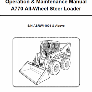 Bobcat A770 Skid-Steer Loader Service Manual