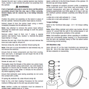 JCB 2CX, 2DX, 210, 212 & VARIANTS Backhoe Loader Service Manual