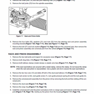 Bobcat 2100 and 2100s Utility Vehicle Service Manual