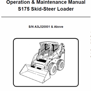 Bobcat S175 Skid-Steer Loader Service Manual