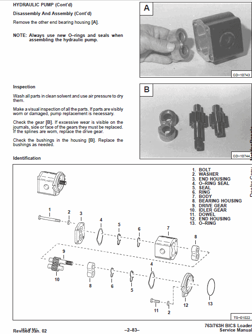 Bobcat 763 and 763HF Skid-Steer Loader Service Manual