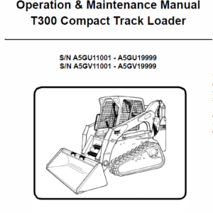 Bobcat T300 Loader Service Manual