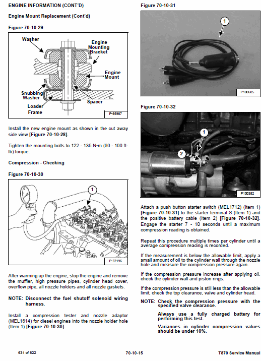 Bobcat T870 Loader Service Manual