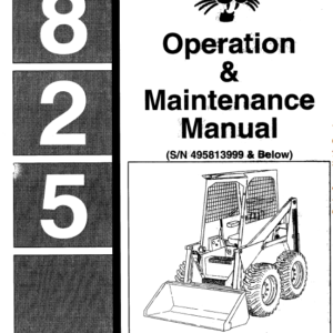 Bobcat 825 Skid-Steer Loader Service Manual