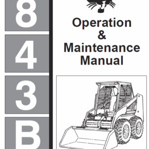 Bobcat 843 and 843B Skid-Steer Loader Service Manual