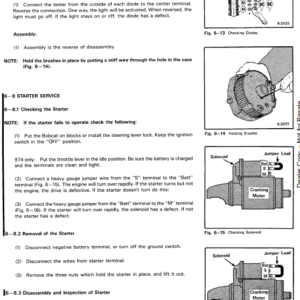 Bobcat 974 and 975 Loader Service Manual