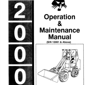 Bobcat 2000 Loader Service Manual