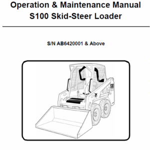 Bobcat S100 Skid-Steer Loader Service Manual