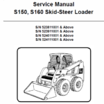 Bobcat S150 and S160 Skid-Steer Loader Service Manual