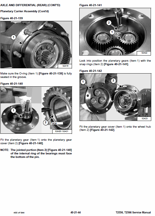 Bobcat T2556 and T2566 Telescopic Handler Service Manual