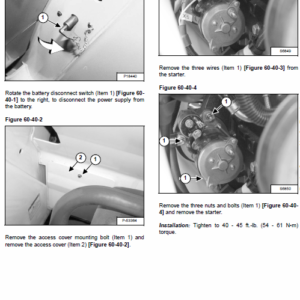 Bobcat T3571 and T3571L Telescopic Handler Service Manual