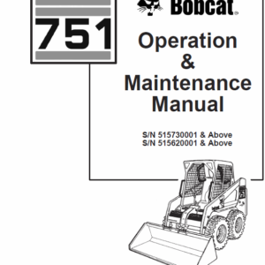 Bobcat 751 Skid-Steer Loader Service Manual